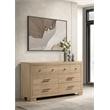 Coaster Arielle 6-drawer Wood Bedroom Dresser Cabinet in Light Oak Brown
