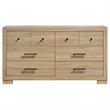 Coaster Arielle 6-drawer Wood Bedroom Dresser Cabinet in Light Oak Brown
