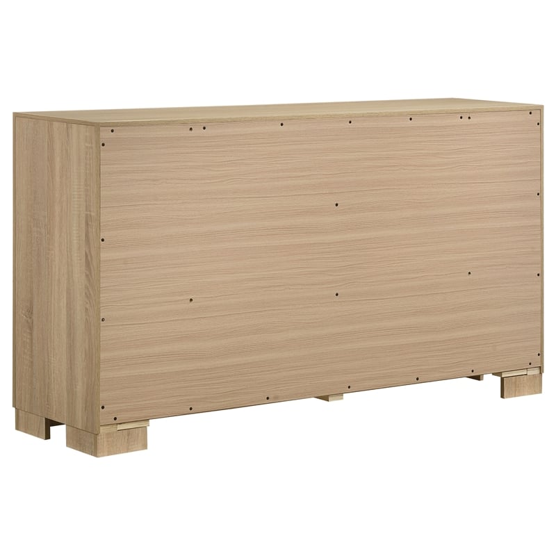 Coaster Arielle 6-drawer Wood Bedroom Dresser Cabinet in Light Oak Brown