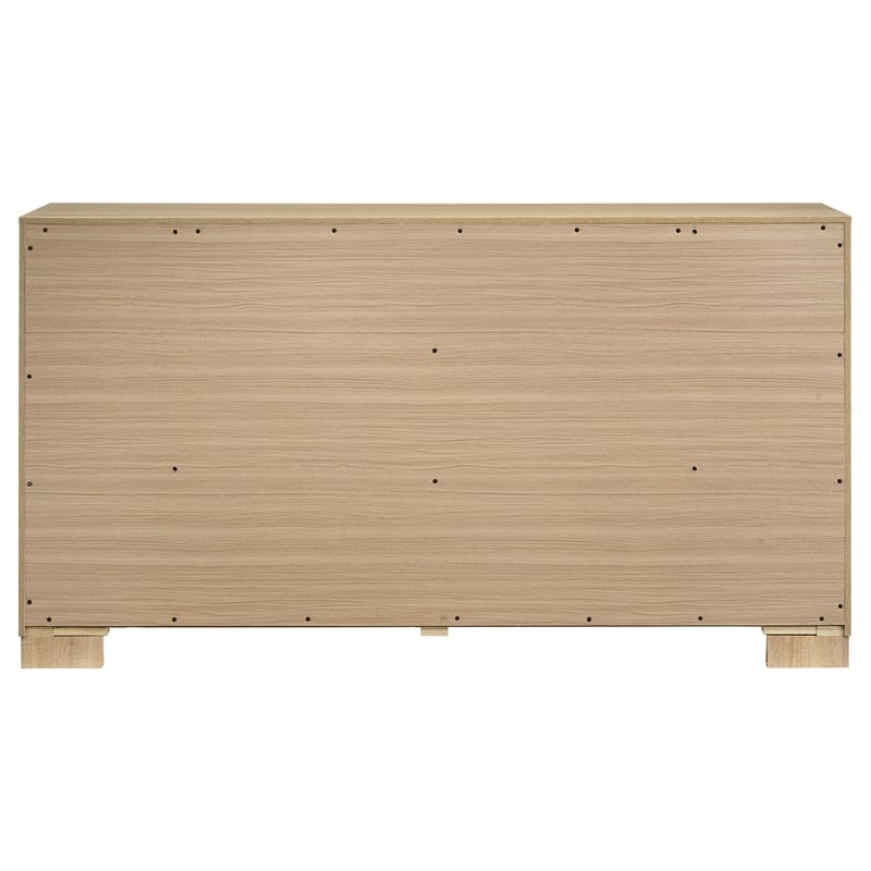 Coaster Arielle 6-drawer Wood Bedroom Dresser Cabinet in Light Oak Brown