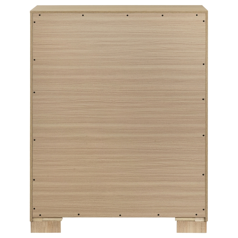 Coaster Arielle 4-drawer Transitional Wood Bedroom Chest in Light Oak Brown
