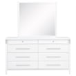 Coaster Gracemont 8-drawer Wood Bedroom Dresser with Mirror in White