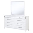 Coaster Gracemont 8-drawer Wood Bedroom Dresser with Mirror in White