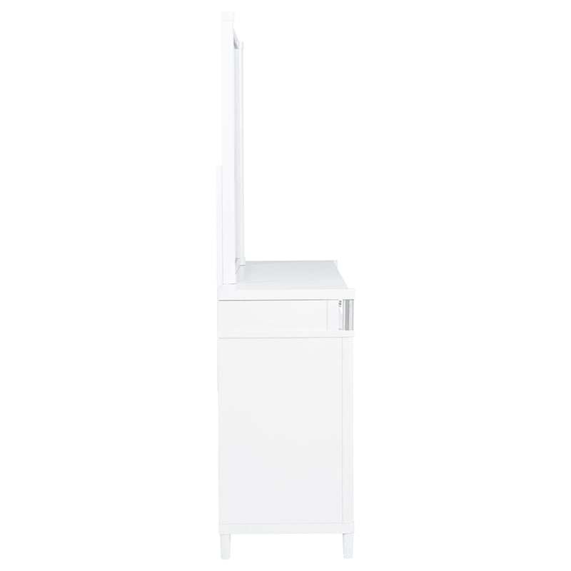 Coaster Gracemont 8-drawer Wood Bedroom Dresser with Mirror in White
