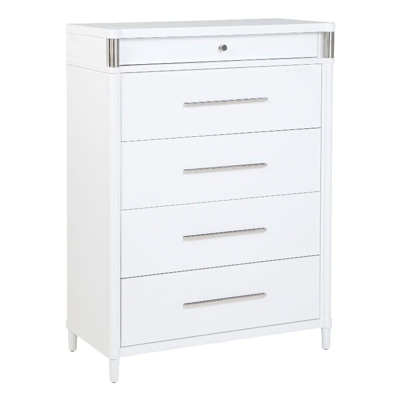 Coaster Gracemont 5-drawer Contemporary Wood Bedroom Chest in White