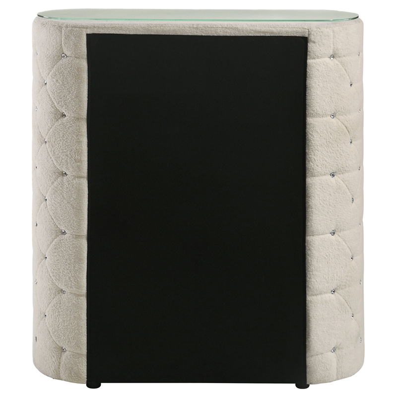 Coaster Sonya 5-drawer Modern Classic Wood Bedroom Chest in Ivory White