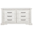 Coaster McKinney 6-drawer Wood Bedroom Dresser Cabinet in Vintage White