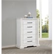 Coaster McKinney 5-drawer Traditional Wood Bedroom Chest in Vintage White
