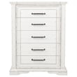 Coaster McKinney 5-drawer Traditional Wood Bedroom Chest in Vintage White