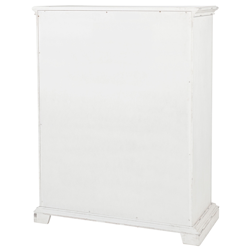 Coaster McKinney 5-drawer Traditional Wood Bedroom Chest in Vintage White