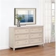 Coaster Pembroke 6-drawer Wood Bedroom Dresser Cabinet in Washed Oak Brown