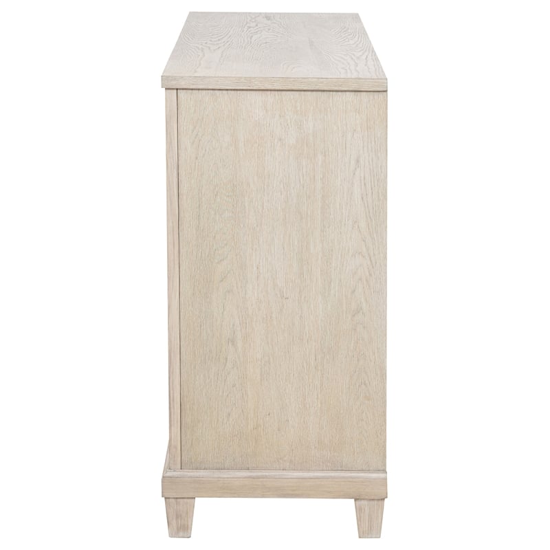 Coaster Pembroke 6-drawer Wood Bedroom Dresser Cabinet in Washed Oak Brown