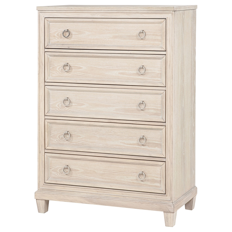 Coaster Pembroke 5-drawer Coastal Wood Chest of Drawers in Washed Oak Brown