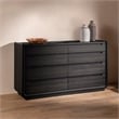 Coaster Leandro 8-drawer Wood Bedroom Dresser Cabinet in Burnished Black