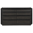 Coaster Leandro 8-drawer Wood Bedroom Dresser Cabinet in Burnished Black