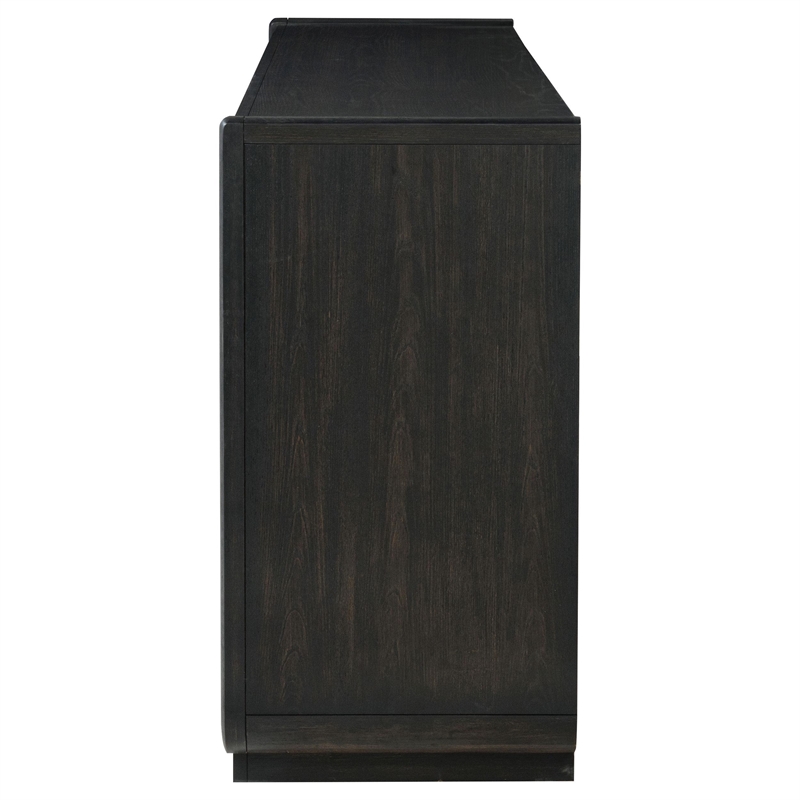 Coaster Leandro 8-drawer Wood Bedroom Dresser Cabinet in Burnished Black