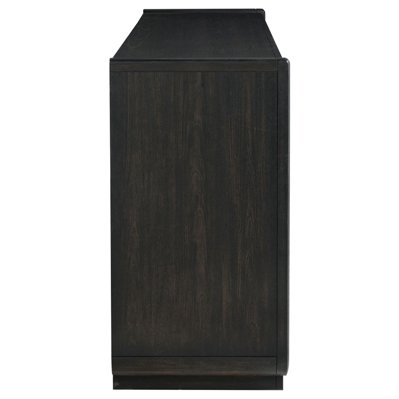 Coaster Leandro 8-drawer Wood Bedroom Dresser Cabinet in Burnished Black
