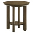 Coaster Ottowa 2-piece Round Transitional Wood Coffee Table Set in Brown