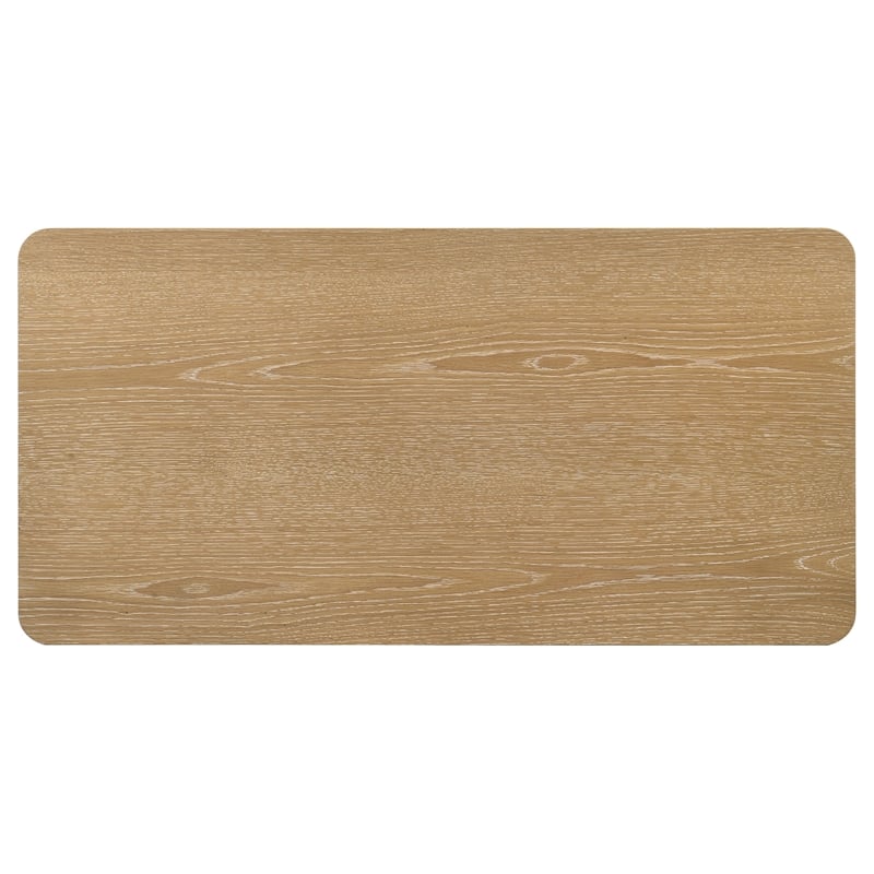 Coaster Castlewood Transitional Wood Cocktail Coffee Table in Washed Oak