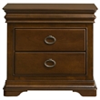 Coaster Garland 3-drawer Wood Nightstand Bedside Table in Brown Cherry