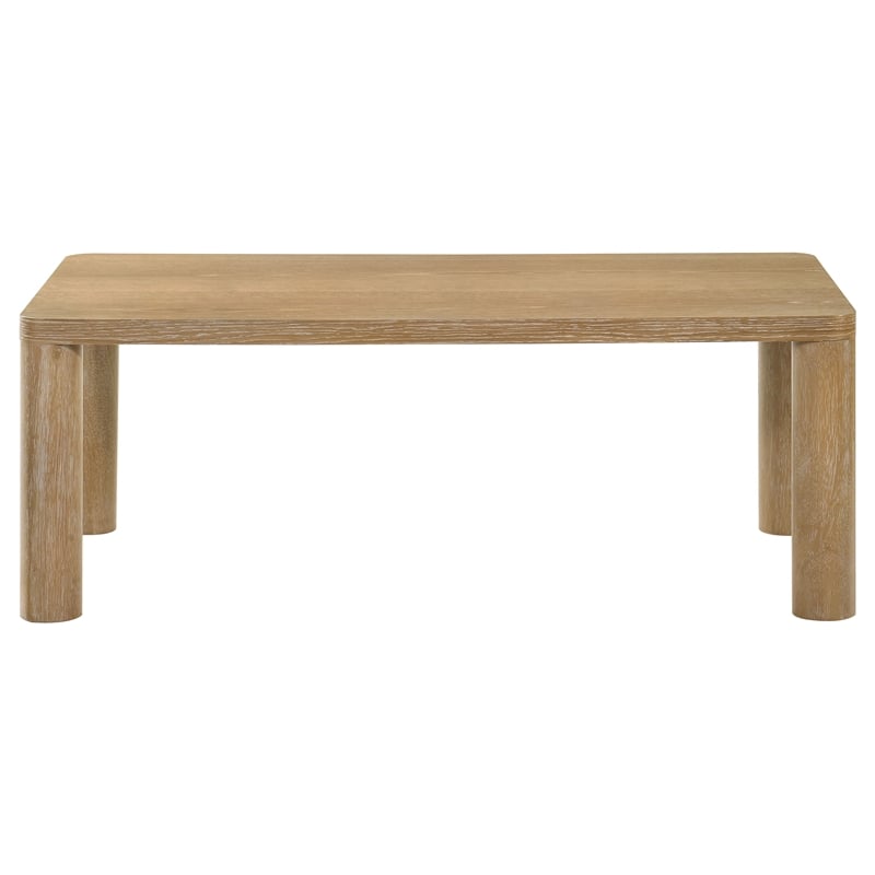 Coaster Castlewood 3-piece Wood Cocktail Coffee Table Set in Washed Oak