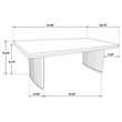 Coaster Adina 3-piece Wood Coffee Table Set in Distressed Light Brown