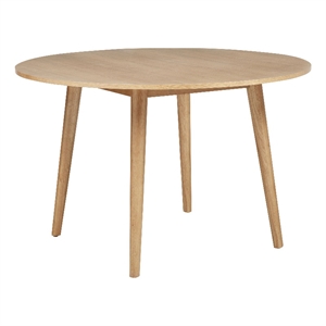 Coaster Andrews 48&quot Round Transitional Wood Dining Table in Light Ash