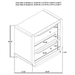 Coaster Leandro 2-drawer Wood LED Nightstand with USB in Burnished Black