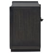 Coaster Leandro 2-drawer Wood LED Nightstand with USB in Burnished Black