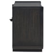 Coaster Leandro 2-drawer Wood LED Nightstand with USB in Burnished Black