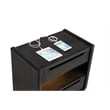 Coaster Leandro 2-drawer Wood LED Nightstand with USB in Burnished Black