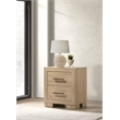 Coaster Arielle 2-drawer Wood Bedroom Nightstand with Casters in Light Oak