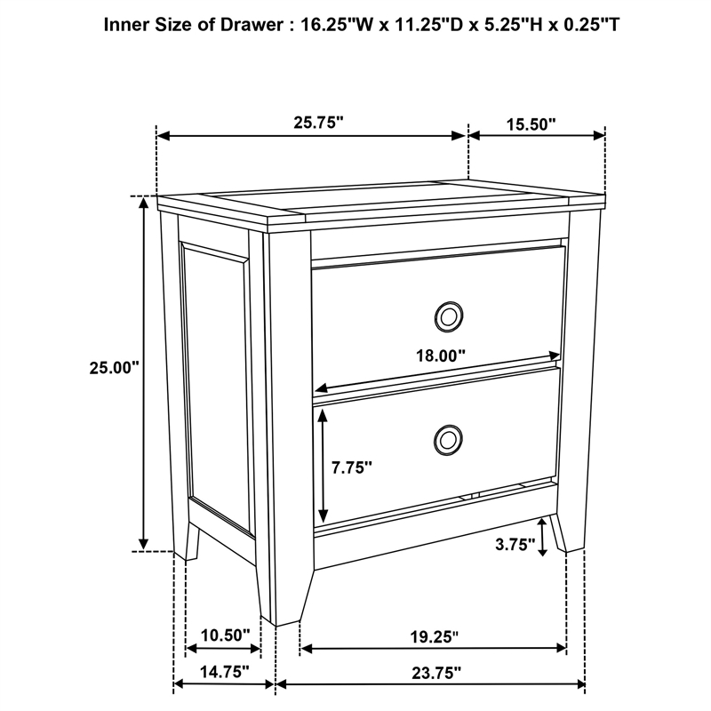 Coaster Hazlewood 5-Piece Wood Eastern King Bedroom Set in Vineyard Oak Brown