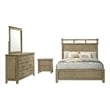 Coaster Hazlewood 4-Piece Wood Queen Bedroom Set in Vineyard Oak Brown