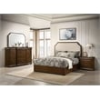 Coaster Garland 4-Piece Wood Queen Bedroom Set in Brown Cherry/Cream