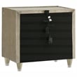 Coaster Lorient 5-Piece Velvet Queen Bedroom Set in Ivory/Camel Beige
