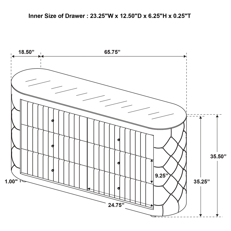 Coaster Sonya 4-Piece Modern Velvet Eastern King Bedroom Set in Ivory White