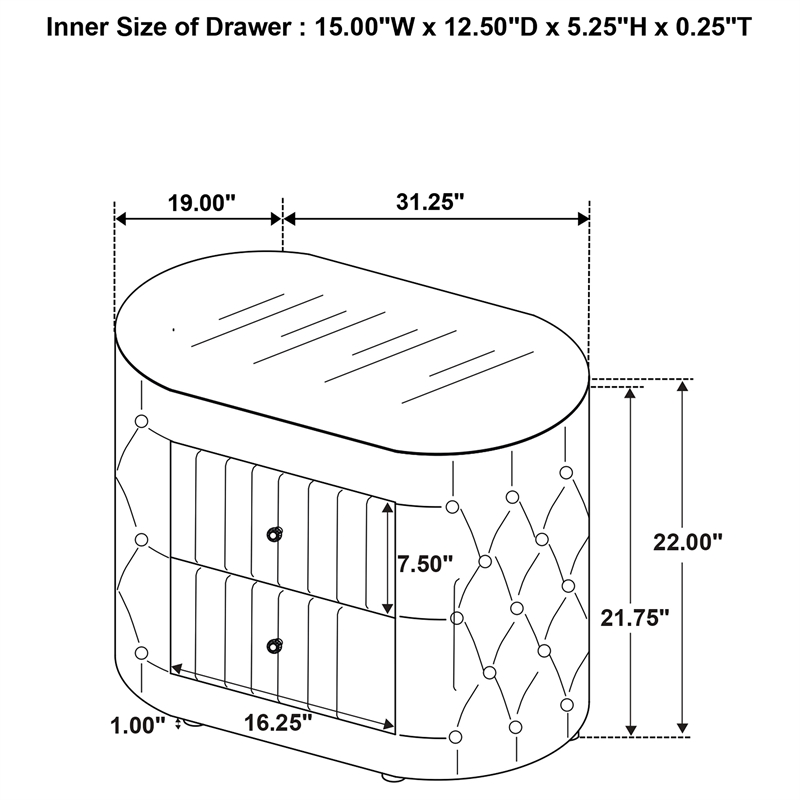Coaster Sonya 5-Piece Modern Velvet Queen Bedroom Set in Ivory White