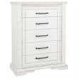 Coaster McKinney 5-Piece Wood California King Bedroom Set in Vintage White