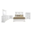 Coaster McKinney 5-Piece Wood California King Bedroom Set in Vintage White