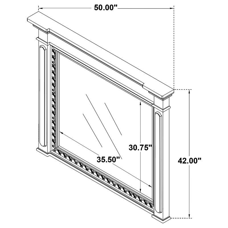 Coaster McKinney 5-Piece Wood Queen Bedroom Set in Vintage White