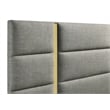 Coaster Ines 4-Piece Wood & Fabric Eastern King Bedroom Set in Gray/White