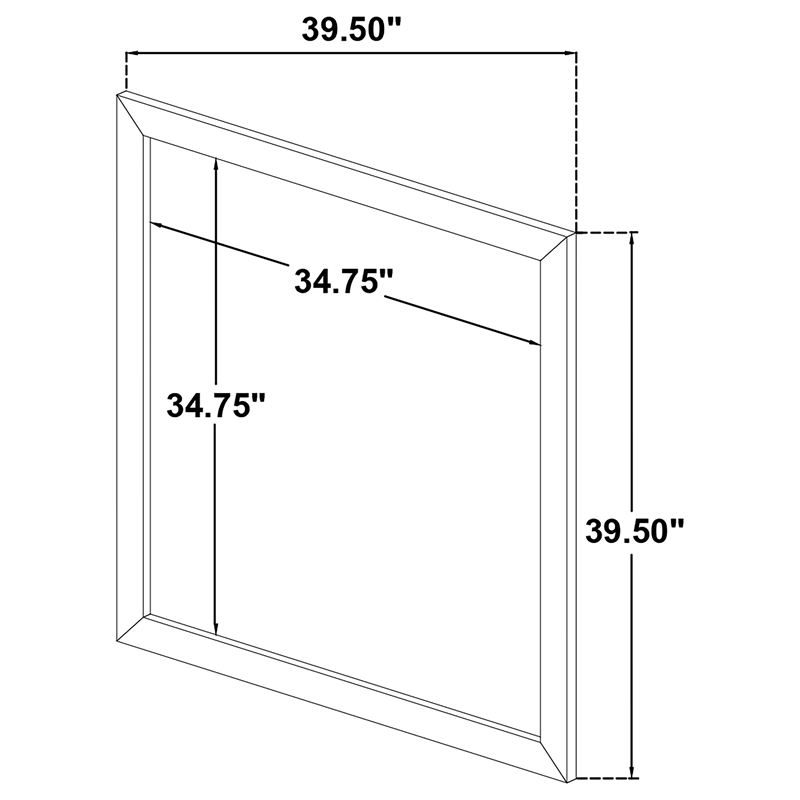 Coaster Ines 4-Piece Wood & Fabric Queen Bedroom Set in Navy Blue/White