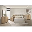 Coaster Arielle 5-Piece Wood Queen Bedroom Set in Light Oak Brown/Tan