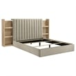 Coaster Arielle 5-Piece Wood Queen Bedroom Set in Light Oak Brown/Tan