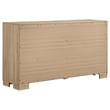 Coaster Arielle 5-Piece Wood Queen Bedroom Set in Light Oak Brown/Tan
