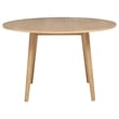 Coaster Andrews 5-Piece Round Wood Dining Table Set in Light Ash Brown/Black