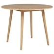 Coaster Andrews 5-Piece Round Wood Counter Height Dining Set in Light Ash Brown