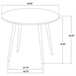 Coaster Andrews 5-Piece Round Wood Counter Height Dining Set in Light Ash Brown