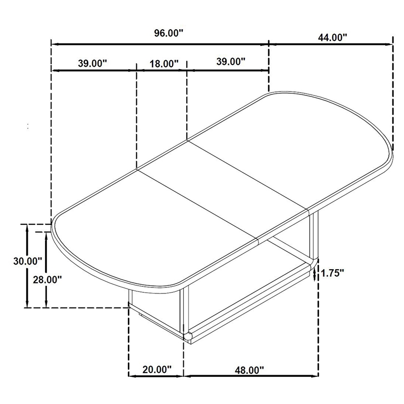 Coaster Leandro 5-Piece Rectangular Wood Dining Set in Burnished Black/Cream